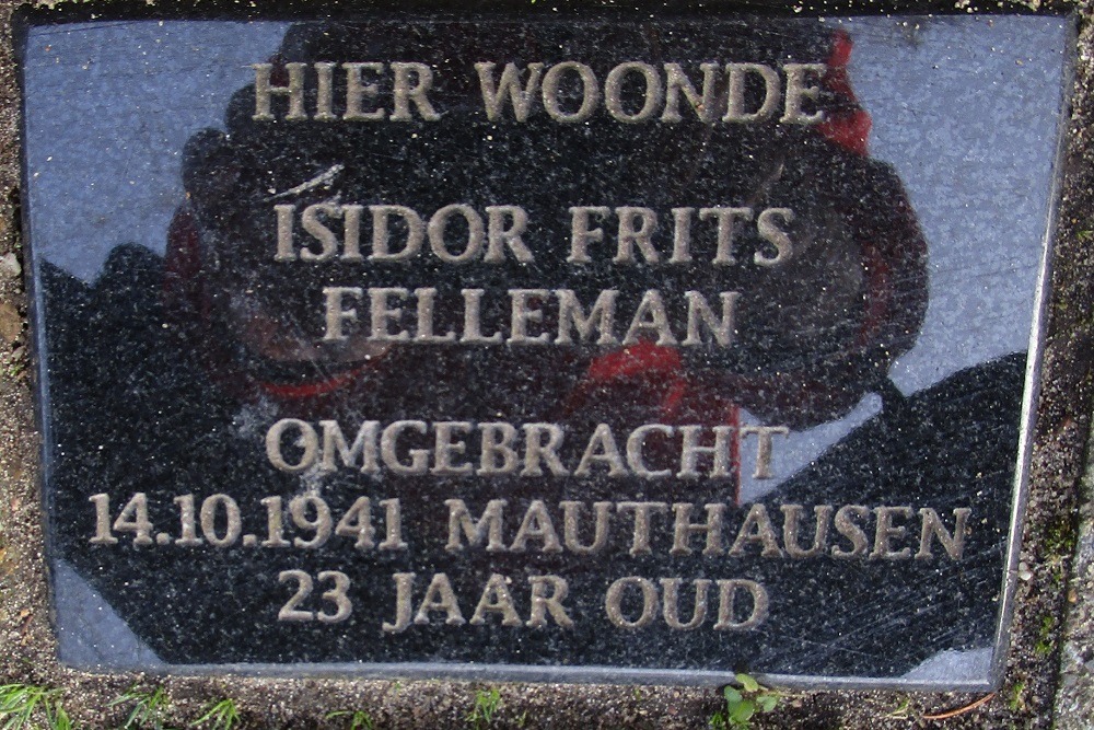 Remembrance Stone Zutphensestraat 141 #1