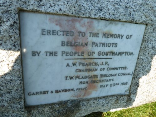 Belgian Memorial Southampton Old Cemetery #2