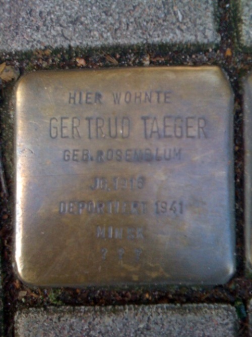 Stolperstein Osterstrae 100 #1