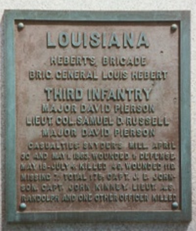 Monument 3rd Louisiana Infantry (Confederates) #1
