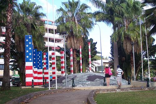 Memorial American Help in World War II.