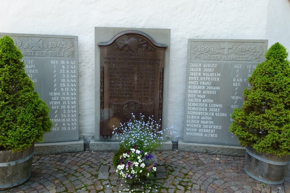 War Memorial First and Second World Wars Goppertsweiler #1