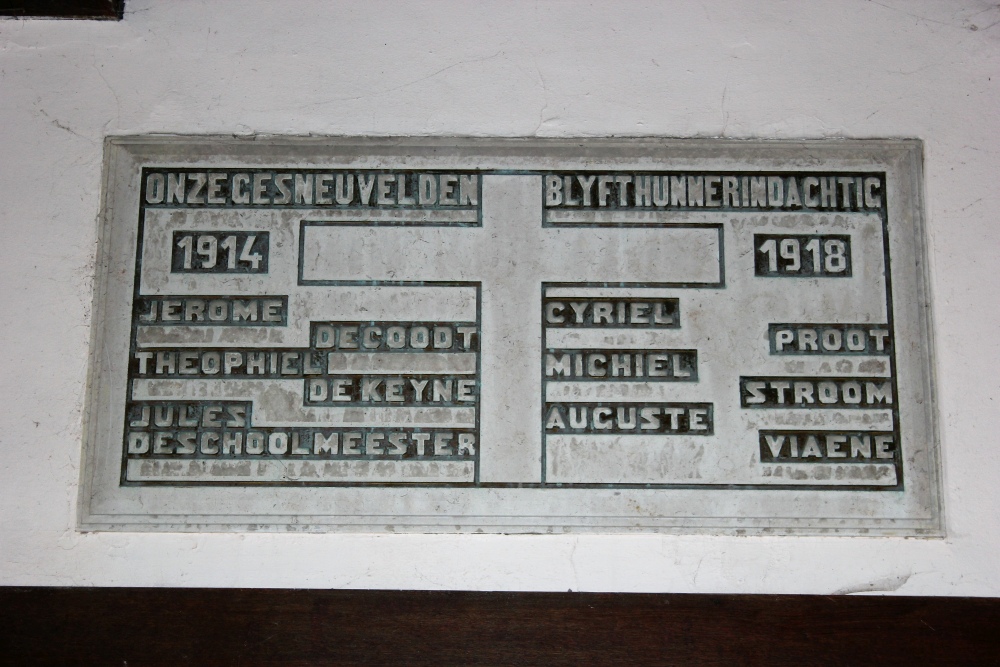 Commemorative Plate First World War Stuivekenskerke #2