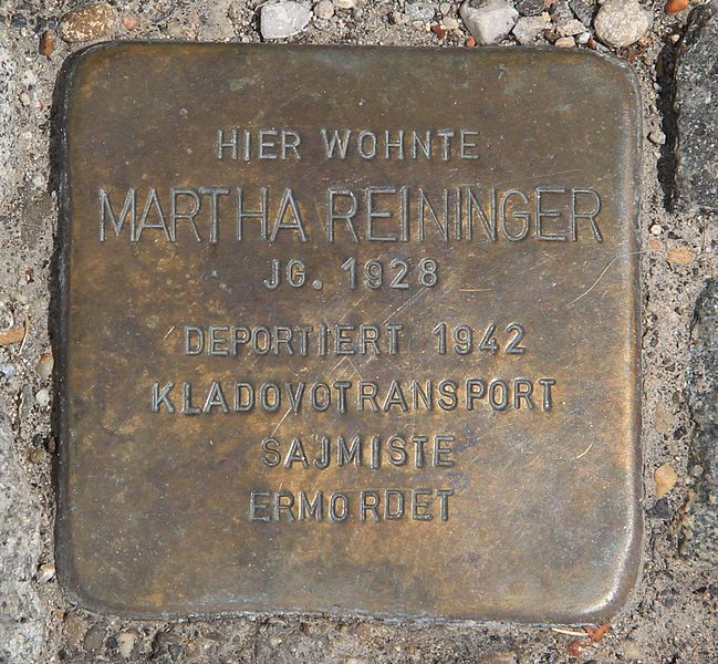 Stumbling Stone Martha Reininger #1
