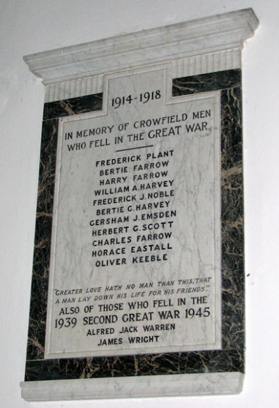 War Memorial All Saints Church