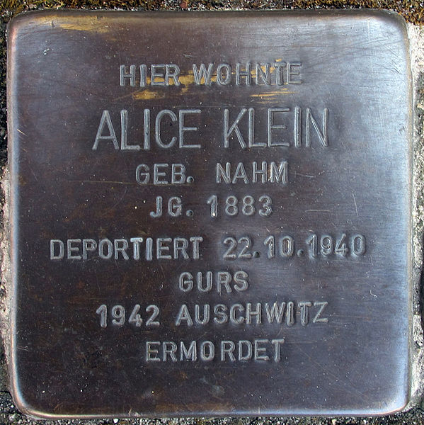 Stolpersteine Hauptstrae 15 #1