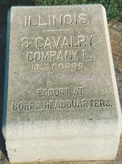 Position Marker 3rd Illinois Cavalry, Company L (Union) #1
