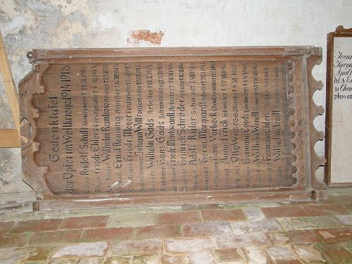 War Memorial Mestlin Church