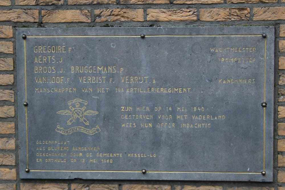 Monument 19de Artillerie Kessel-Lo	 #3