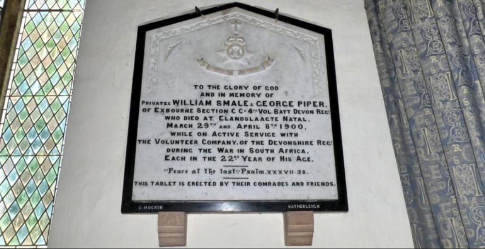 Memorial Privates William Smale and George Piper #1
