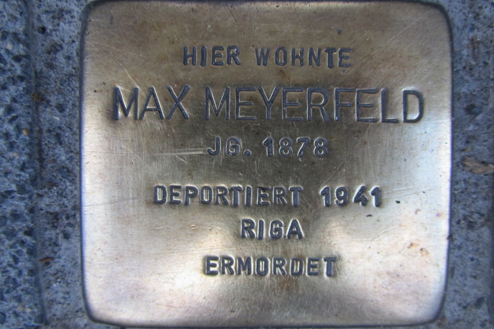 Stolpersteine Gilbachstraße 18 #3