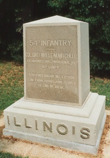 54th Illinois Infantry (Union) Monument #1