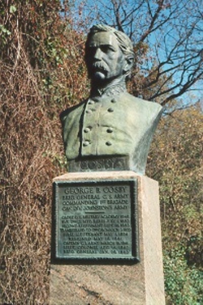 Buste van Brigadier General George B. Cosby (Confederates)
