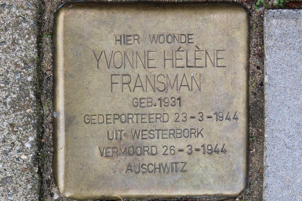 Stolperstein Biesboschstraat 66