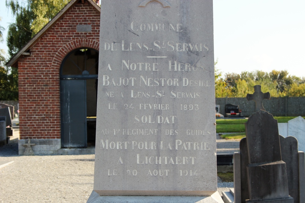 Belgian War Grave Lens-Saint-Servais #2