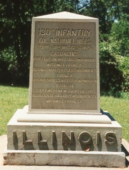 Monument 130th Illinois Infantry (Union) #1