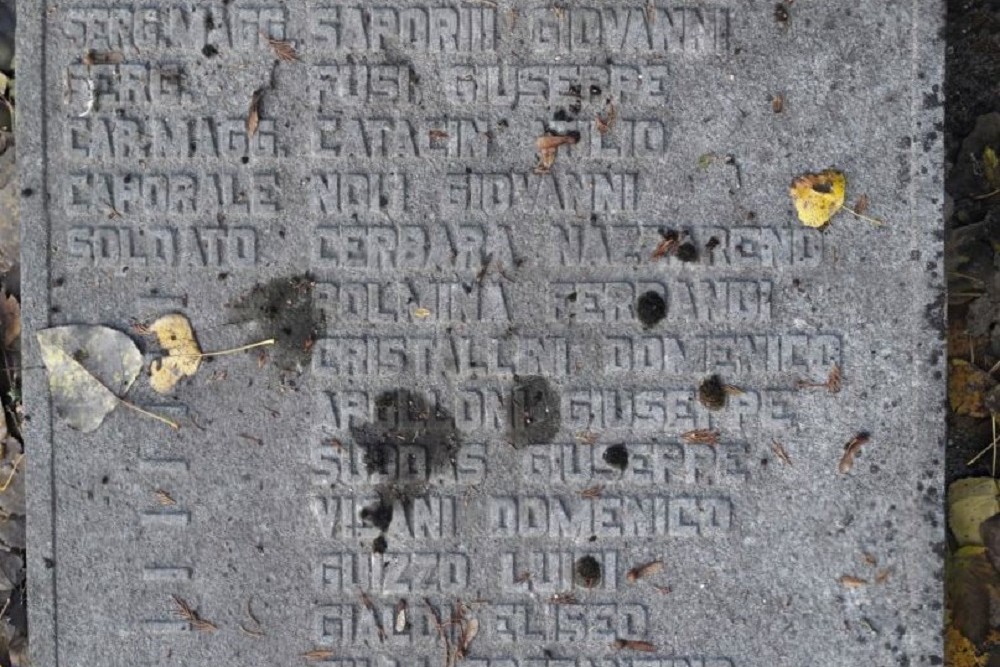 Herdenkingssteen Italiaanse Militaire Slachtoffers Spaanse Griep #2