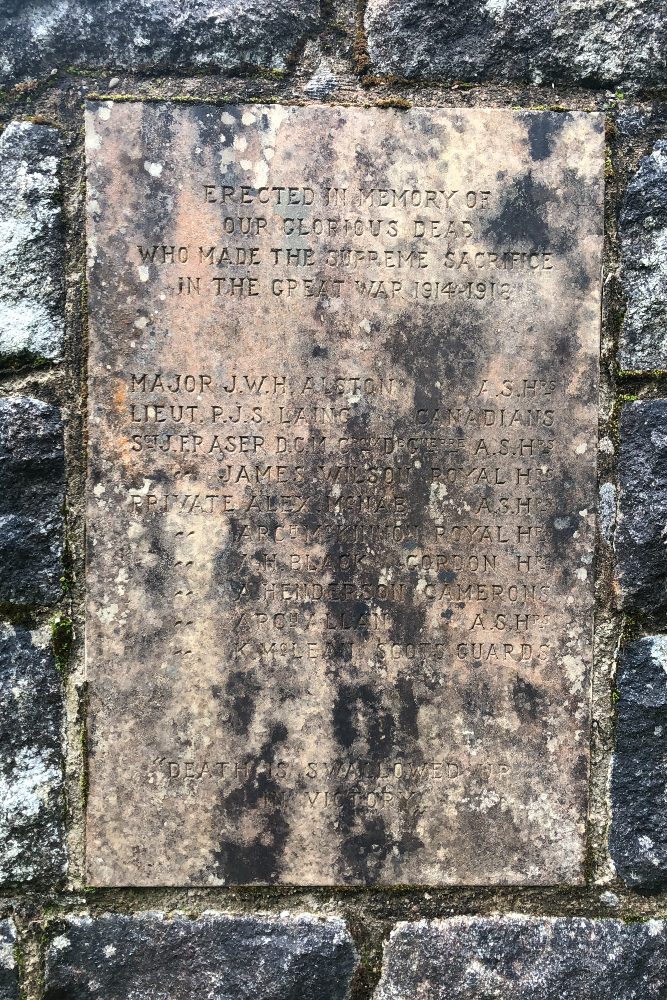 War Memorial Lochawe #4
