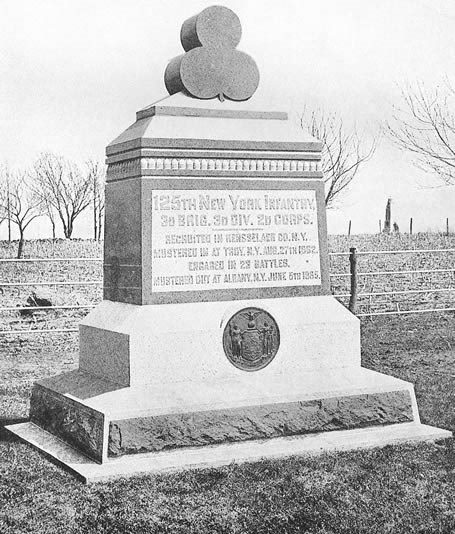 Monument 125th New York Volunteer Infantry Regiment