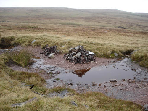 Crash Site & Wreckage Lancaster Bomber Llywel