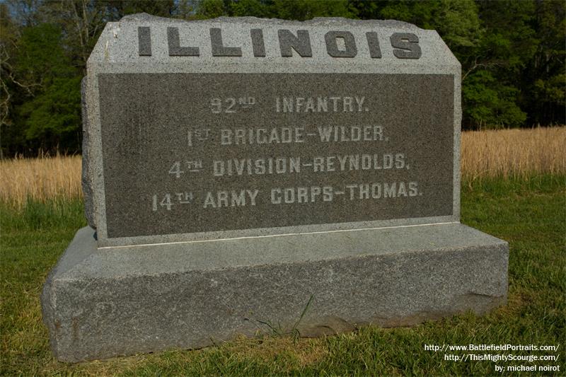 Monument 92nd Illinois Infantry Regiment