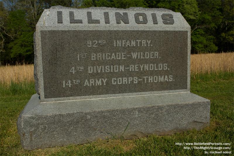 92nd Illinois Infantry Regiment Monument #1