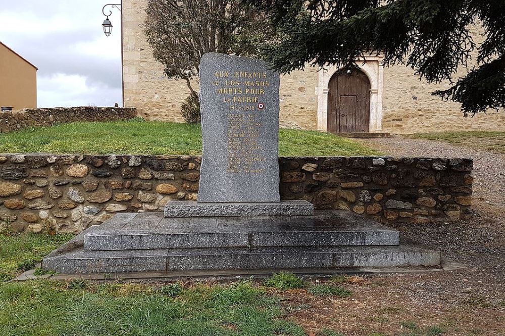 Monument Eerste Wereldoorlog Los Masos