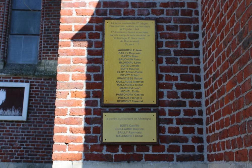 Commemorative Plaques Hostages of the Nazis Forchies-la-Marche #2