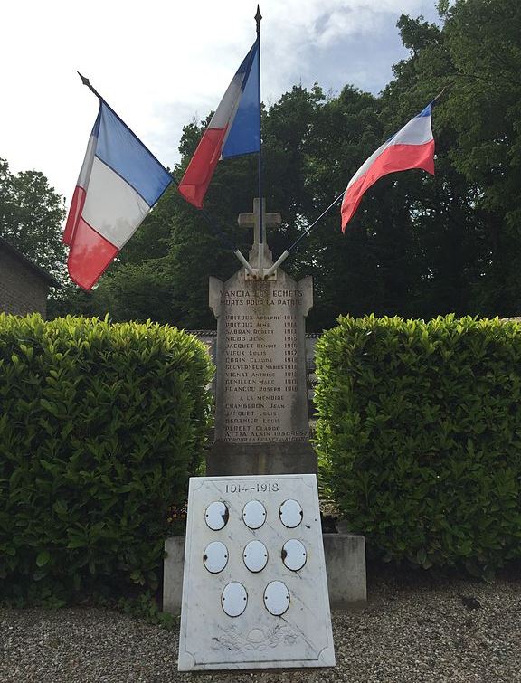 Oorlogsmonument Vancia Les Echets