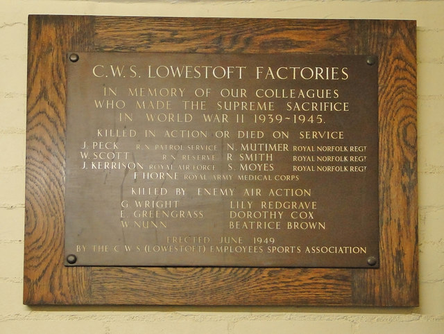 Gedenktekens Lowestoft War Memorial Museum #5