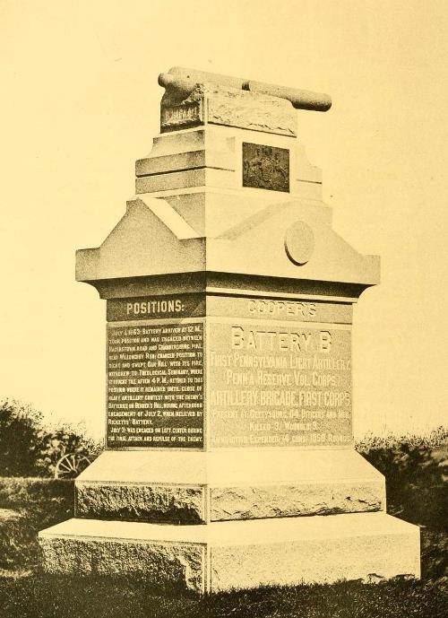 Monument 1st Pennsylvania Light Artillery - 