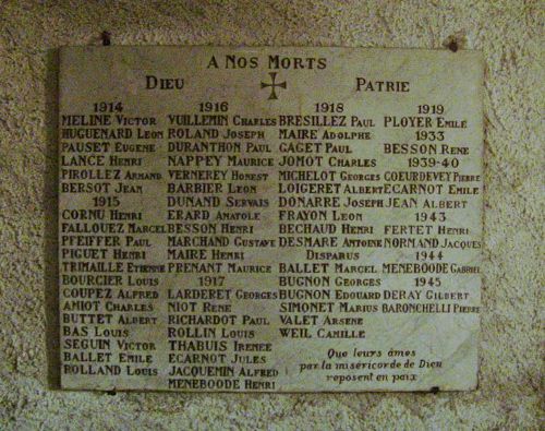Oorlogsmonument Velotte #1