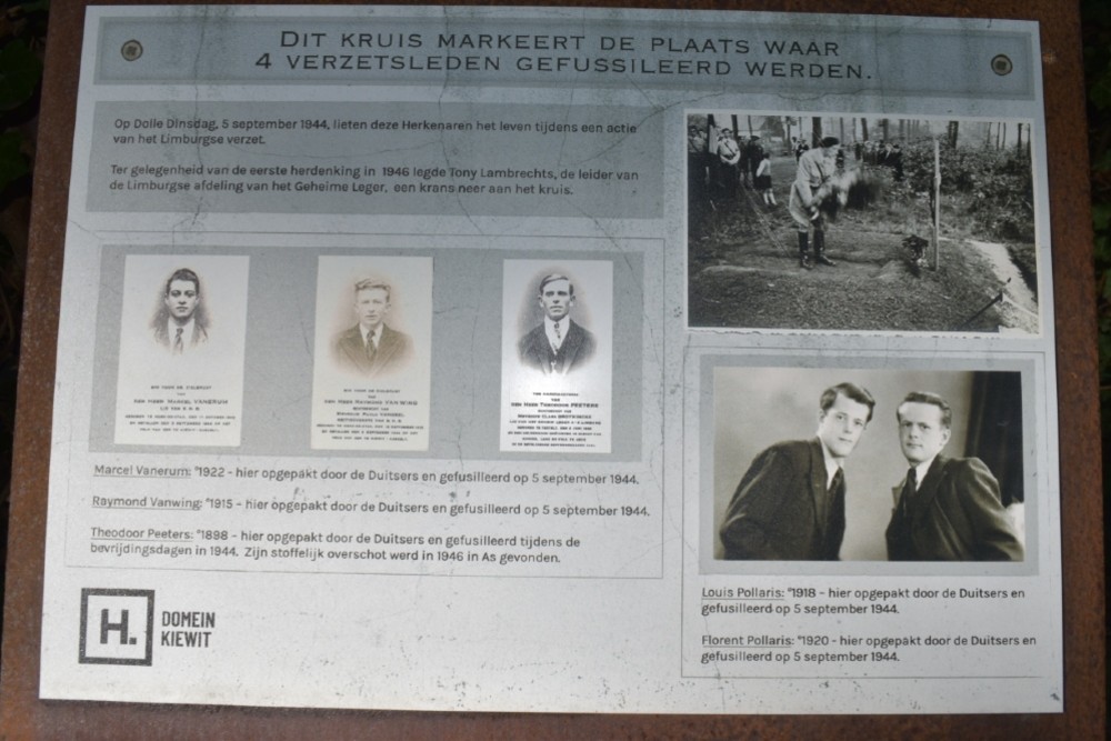 Remembrance Cross Secret Army Hasselt Kiewit #2