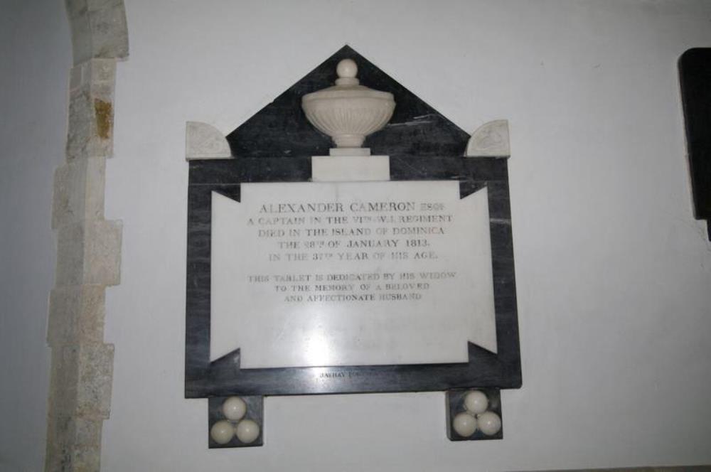 Memorial Captain Alexander Cameron