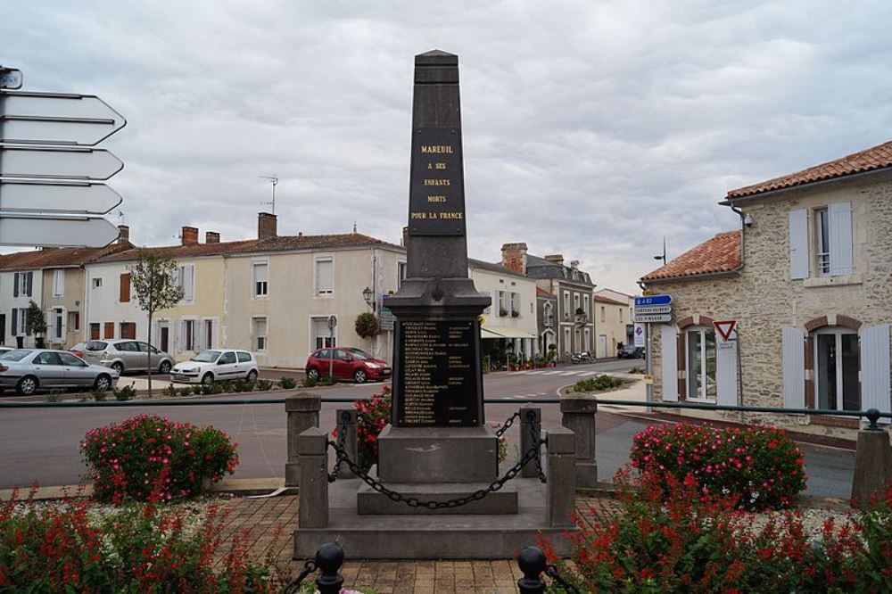 Oorlogsmonument Mareuil-sur-Lay-Dissais #1