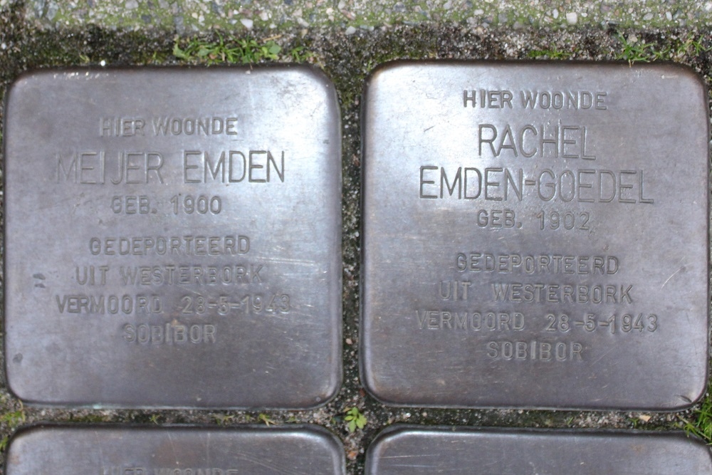 Stolpersteine Ben Viljoenstraat 1-11 (voorheen 1-9) #2