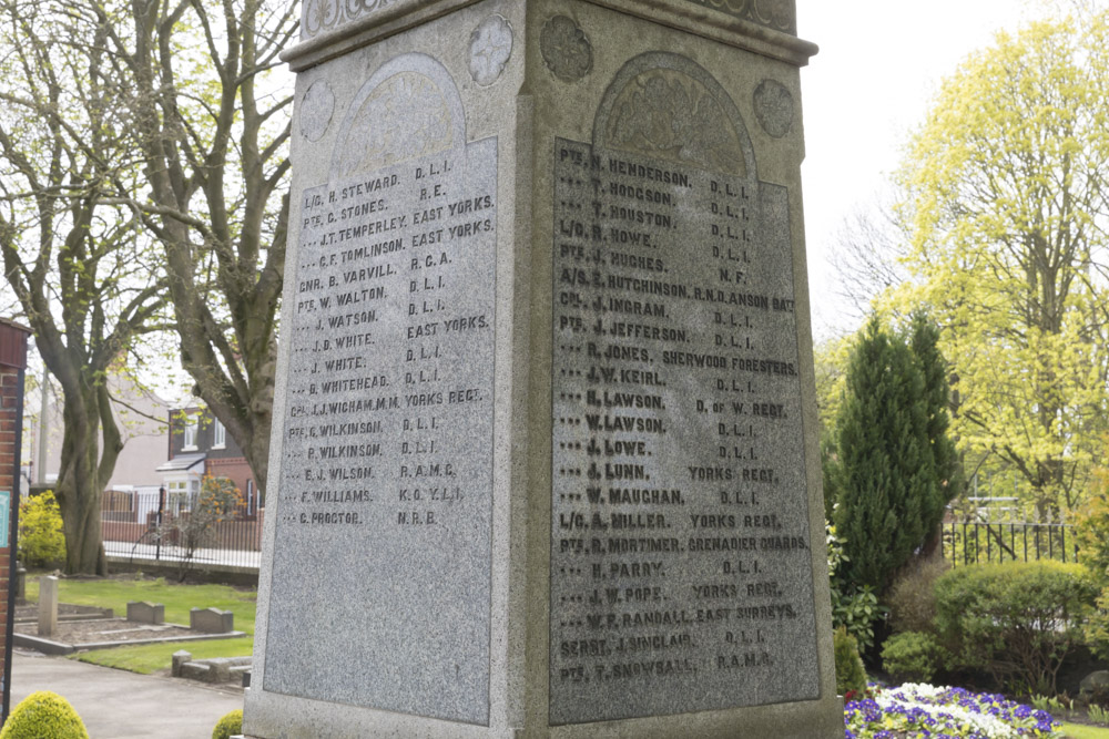 Oorlogsmonument Begraafplaats Tudhoe #3