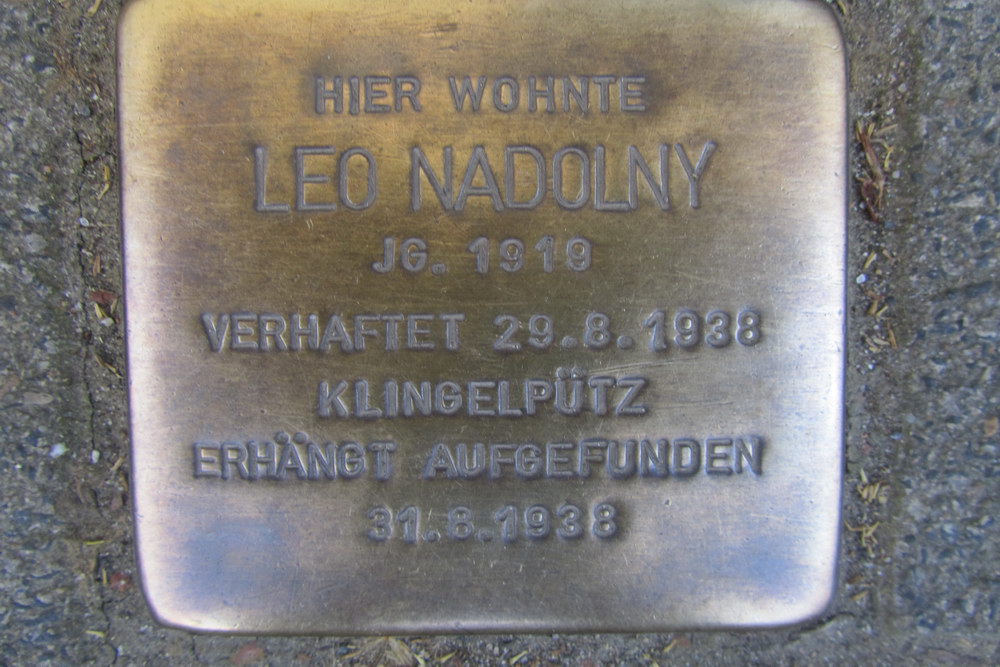 Stolperstein Weienburgstrae 5