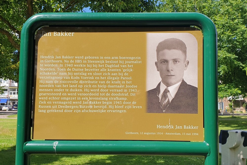 Memorial Plates Slotermeer Jan Bakkerpad