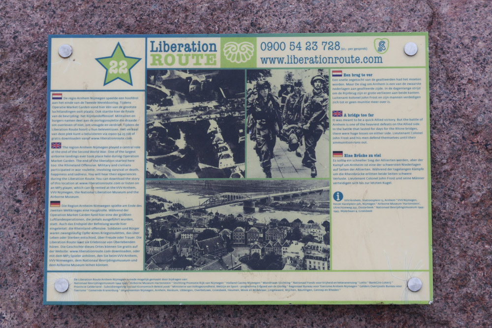 Liberation Route Marker 022: Een brug te ver #2