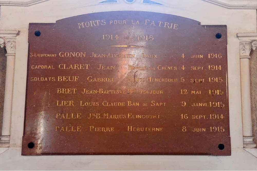 World War I Memorial Grézieux-le-Fromental #2