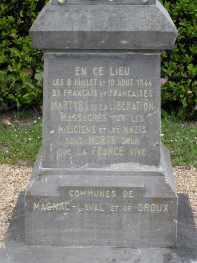 Monument Massacre 23 French Resistance fighters #3
