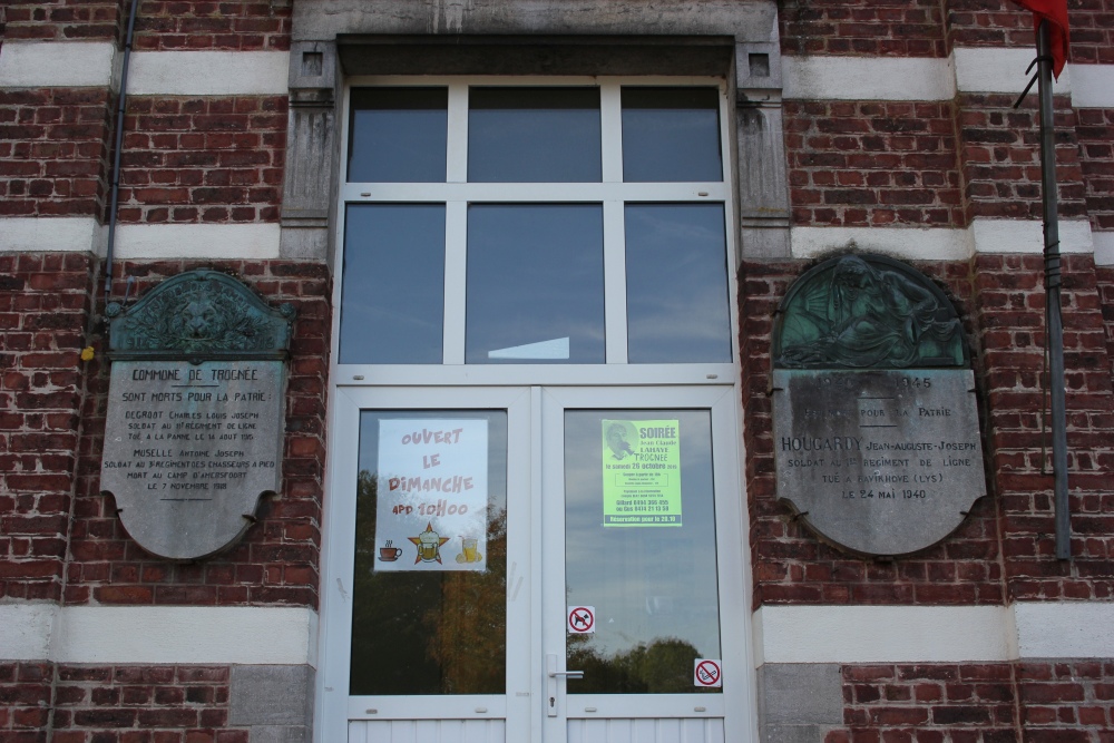 Commemorative Plates War Victims Trogne