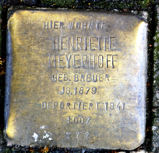 Stolpersteine Dsseldorfer Strae 17 #2