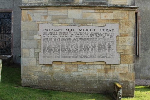 Roll of Honour Straiton