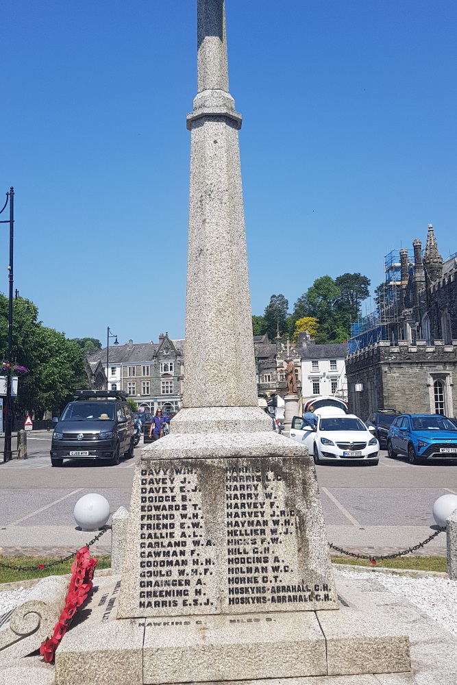 Oorlogsmonument Tavistock #1