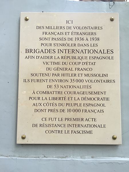 Memorial International Brigades Paris