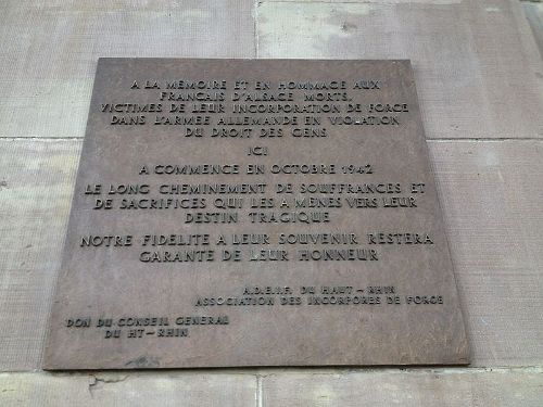Gedenktekens Centraal Station Mulhouse #4