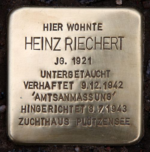 Stolperstein Steinmetzstraße 39 #1