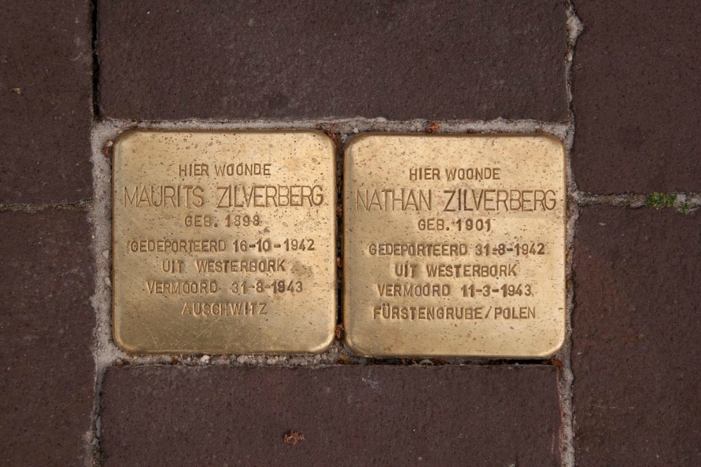 Stolpersteine Heuvel 86 (nu Hooghuisstraat 4) #1